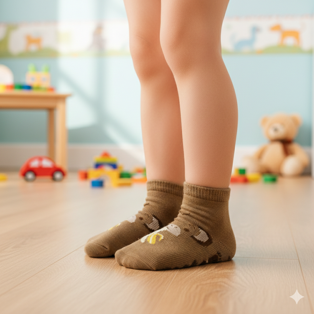 Boys Non-Slip Monkey Ankle Socks