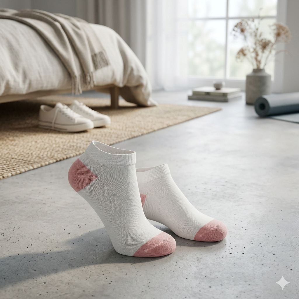Women Light Pink Ankle Socks