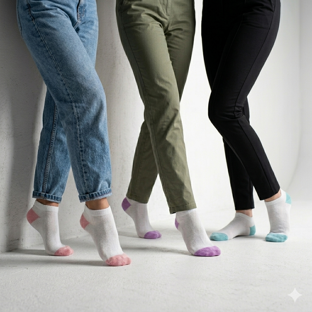 Women Pastel Color Low Cut Ankle Socks