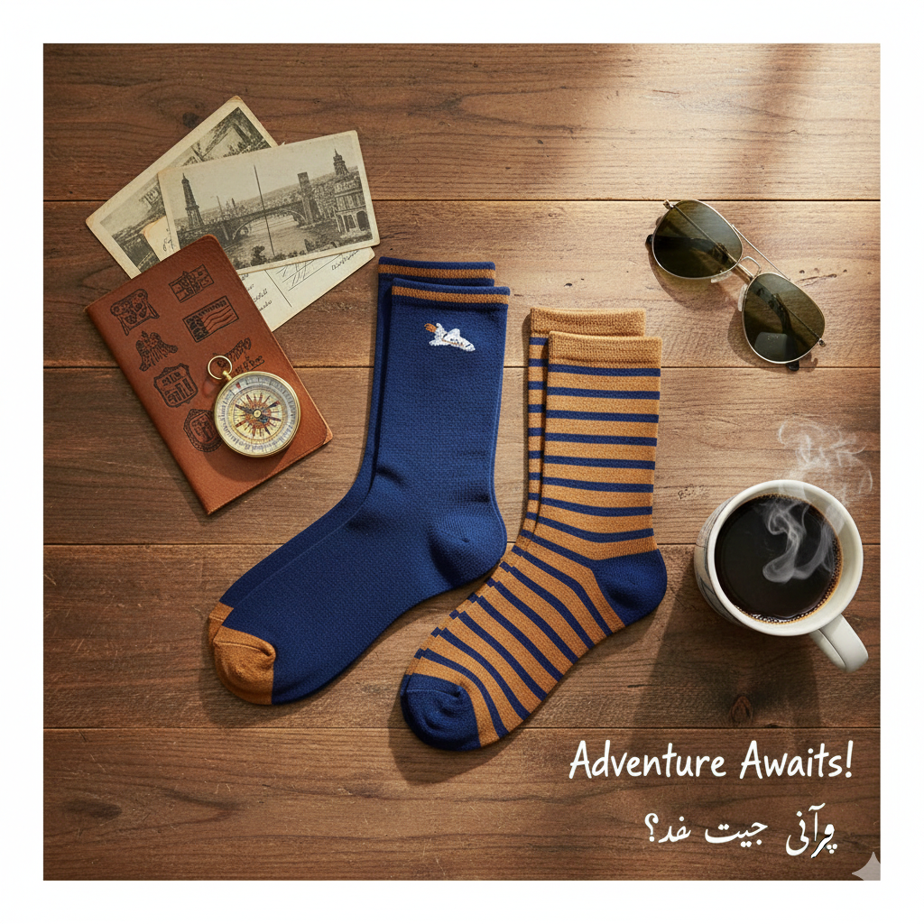 Boys Cool Rocket & Striped Socks