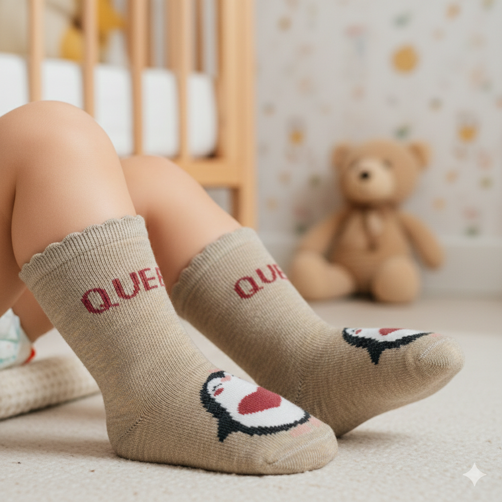 Baby Girls' Penguin Print Socks