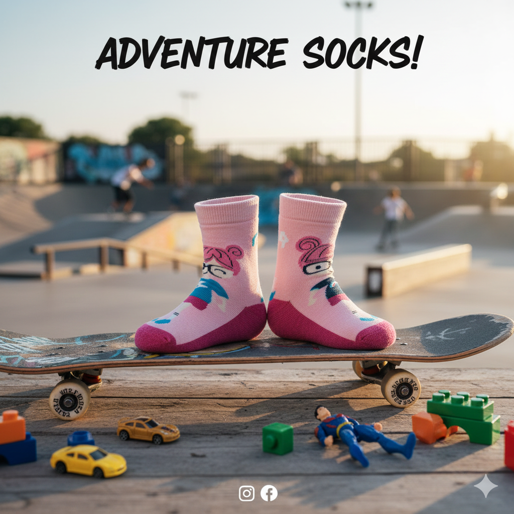 Girl Anti-Slip Doll Crew Socks