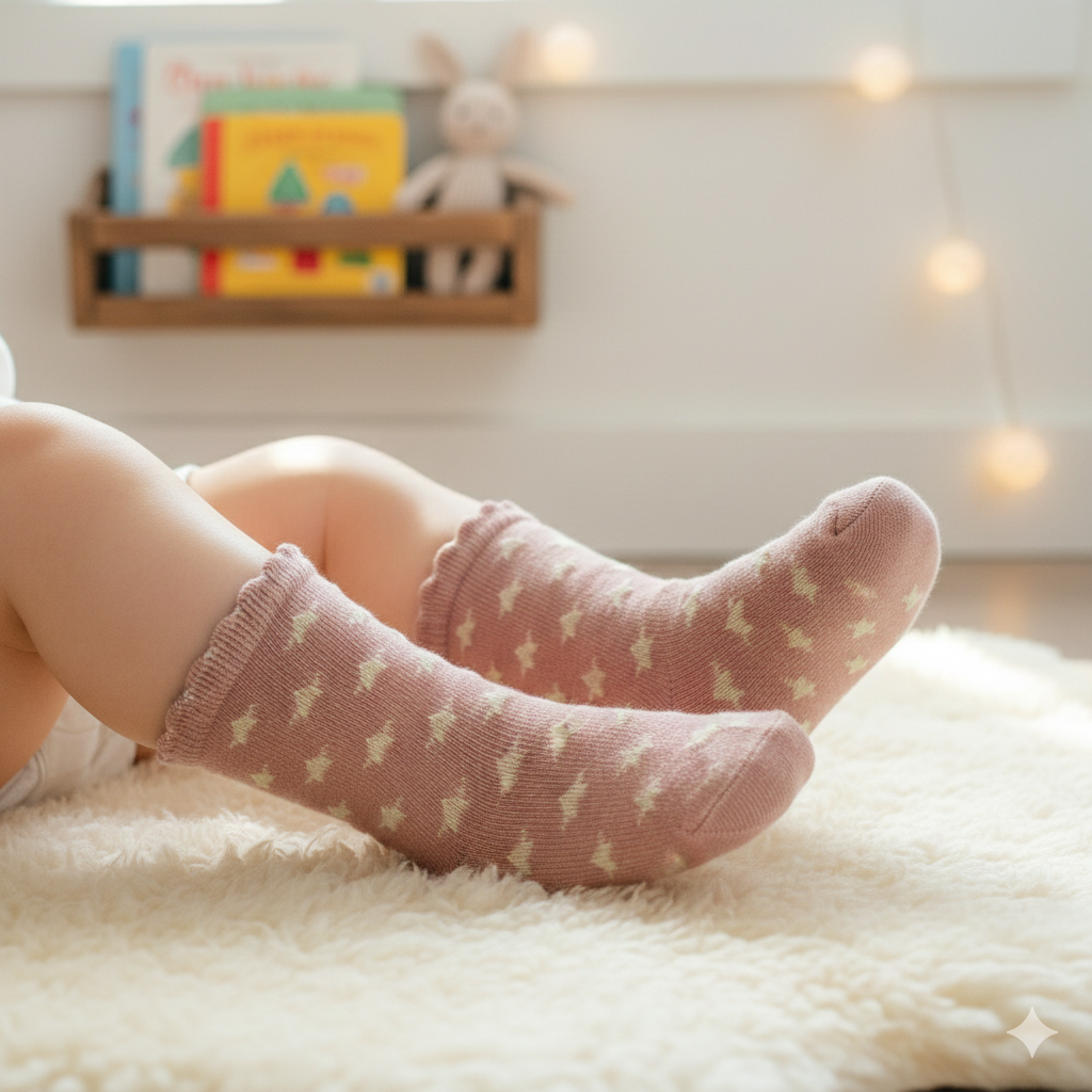 Baby Girl Star Patterned Ankle Socks
