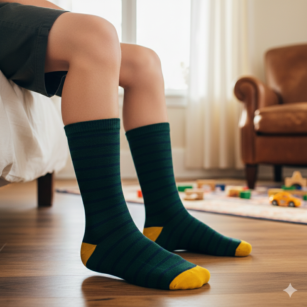 Striped Cotton Socks for Boys