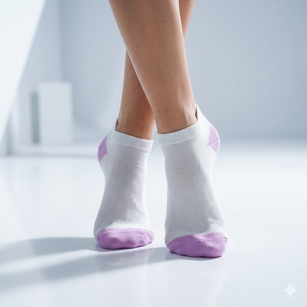Women Purple Ankle Socks