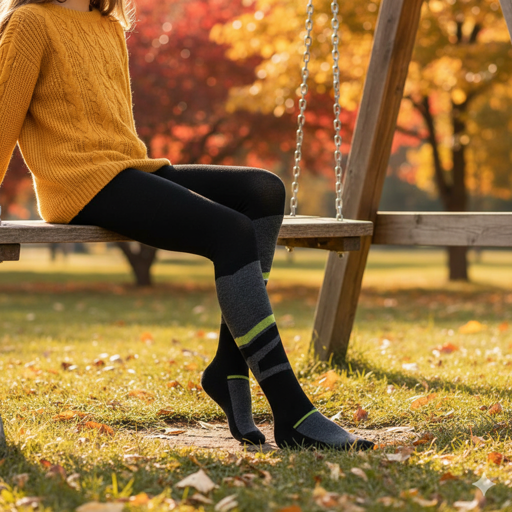 Cozy Girl's Full-Terry Active Knit Tights (OT)