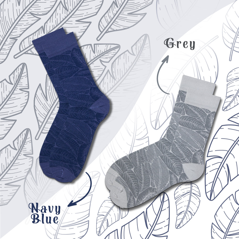 Men Premium Liso Leaf Pattern Socks