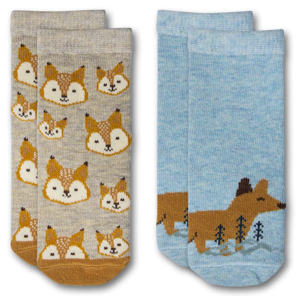 Girls Cozy Woodland Fox Socks