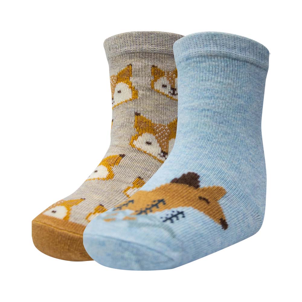 Girls Cozy Woodland Fox Socks
