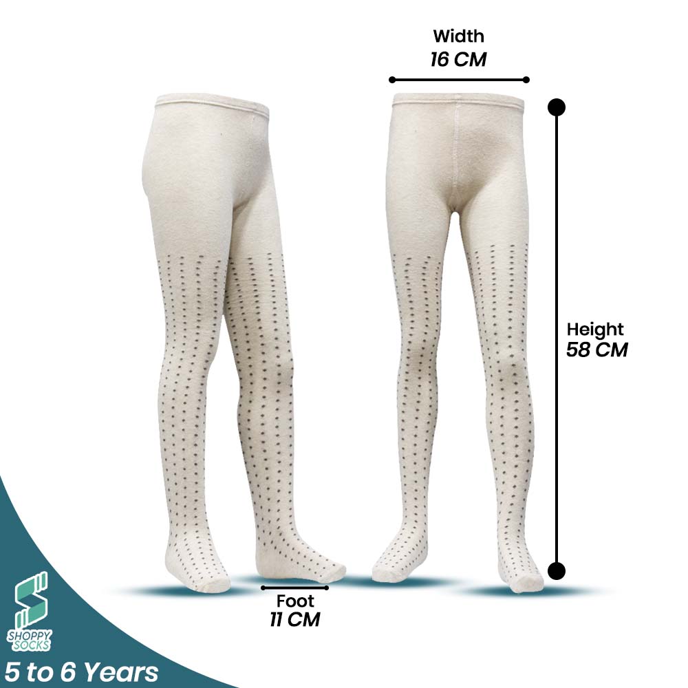 Comfy Polka Dot Design Girls Tights (CJ)