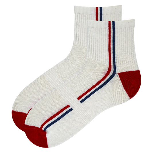 Boys Athletic Striped Crew Socks
