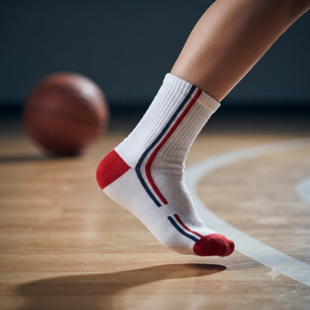Boys Athletic Striped Crew Socks
