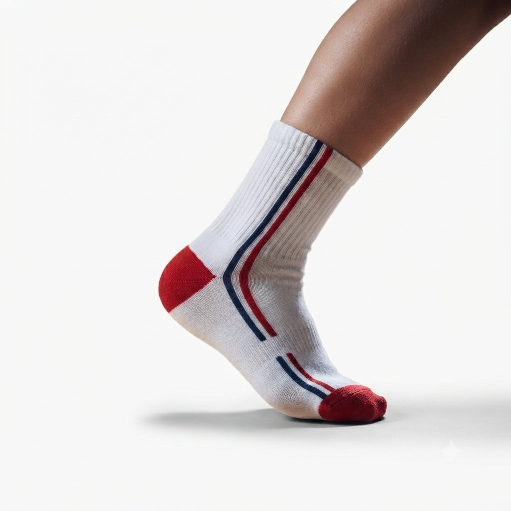 Boys Athletic Striped Crew Socks