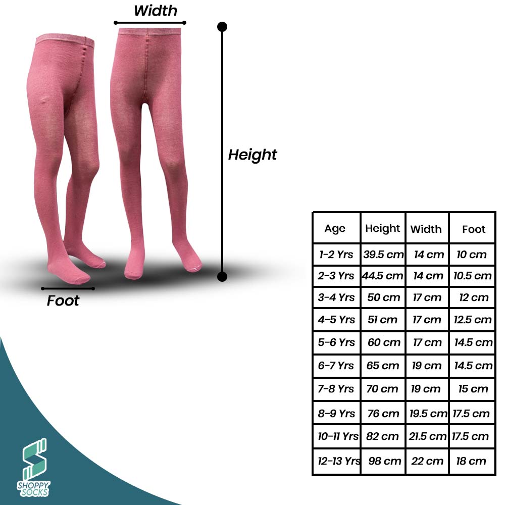 Soft Cotton Blend Pink Girl's Tights (SF)