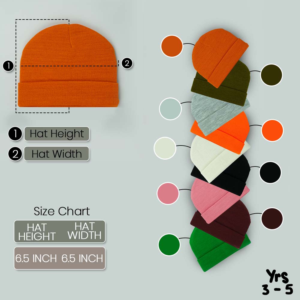Slouchy Knit Cap for Kids (3-5 Years)