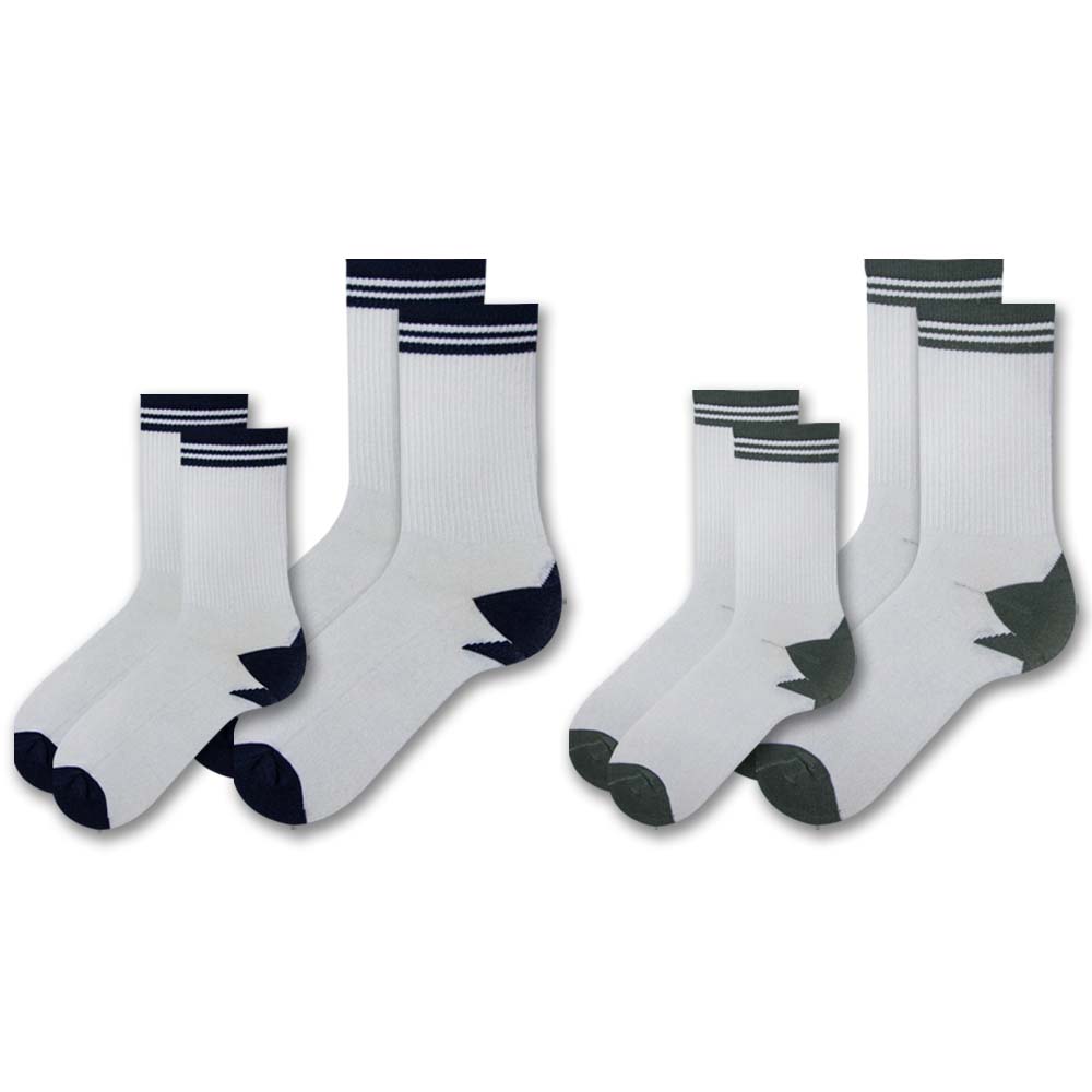 Pack of 2 - Boy's Athletic Crew Socks