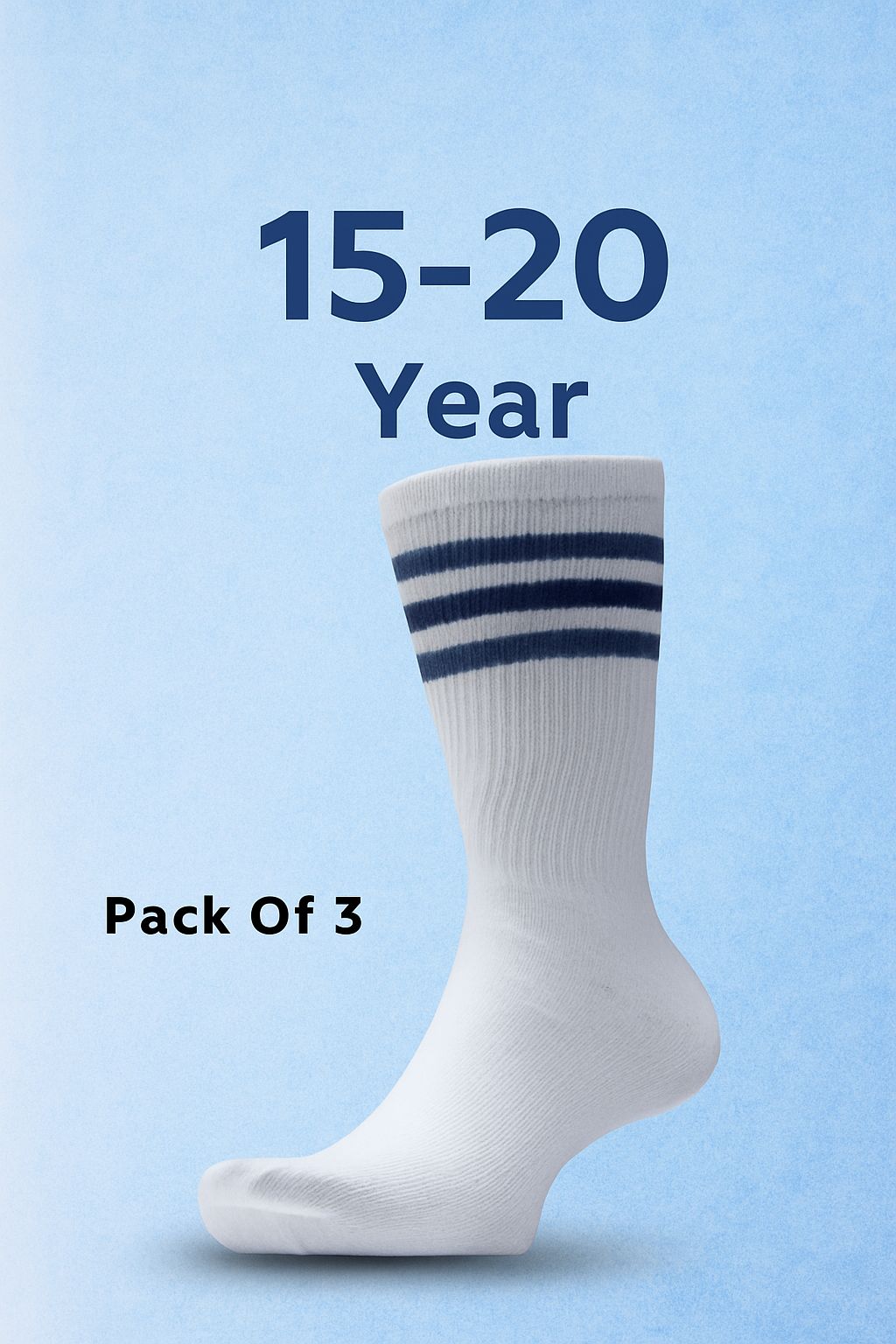 Classic White Crew Socks