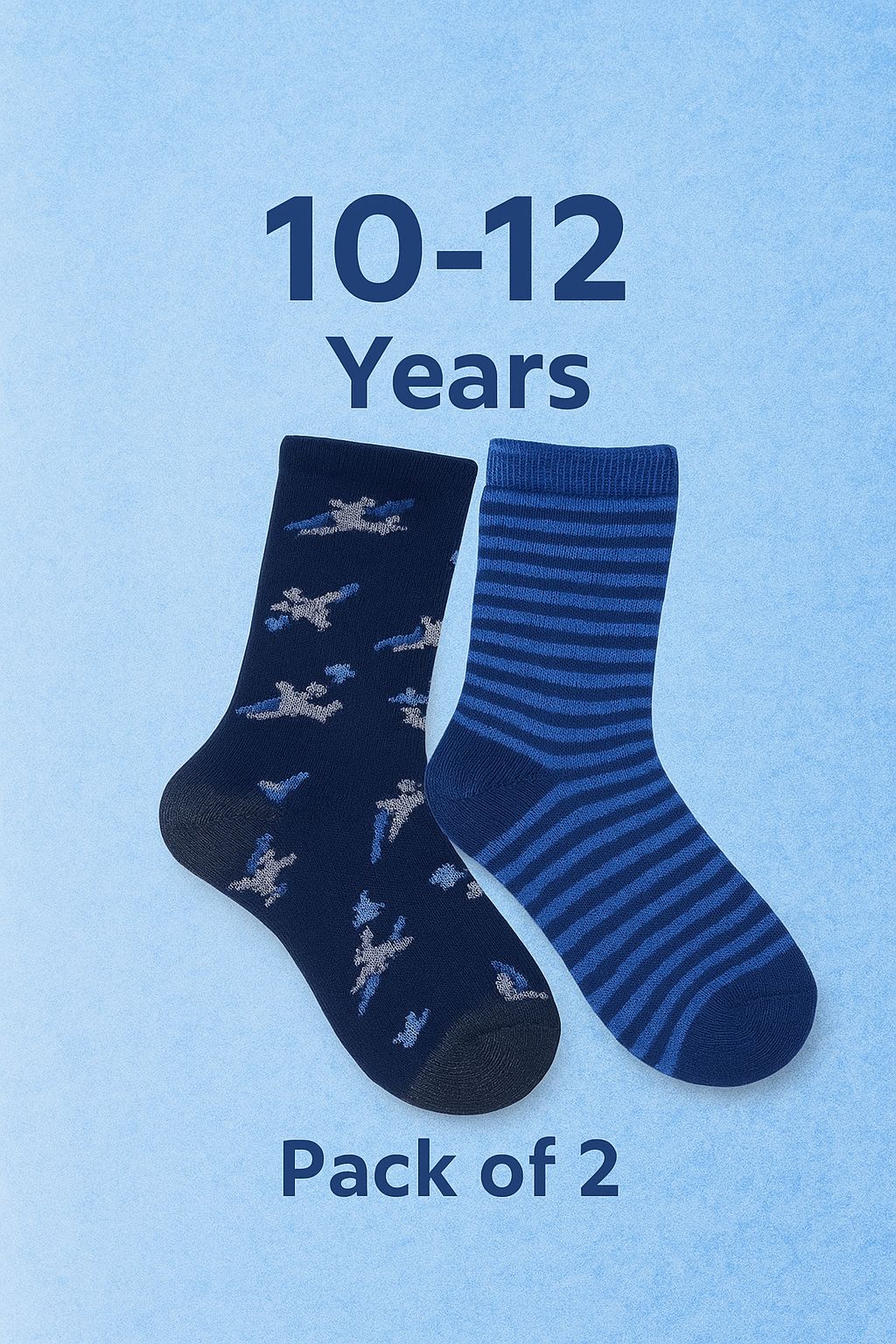 Pack of 2 - Boys Crew Socks