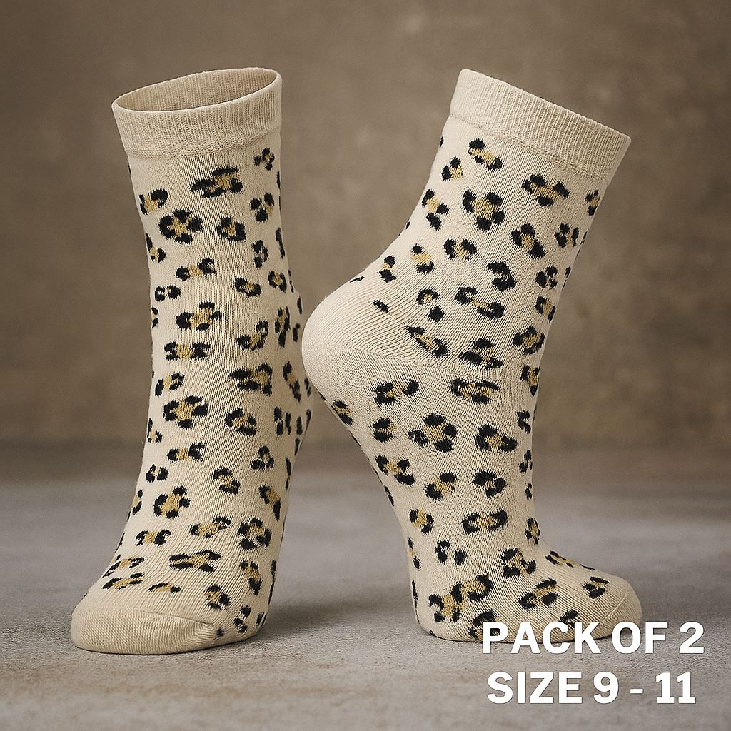 Women’s Leopard Print Ankle Socks