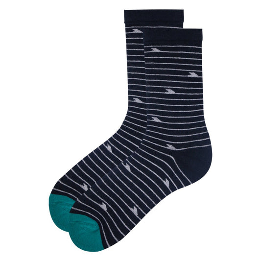 Boys Striped Crew Socks