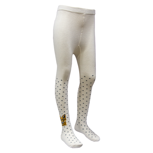 Chic Dot Pattern With Leopord Print Tights (OT)